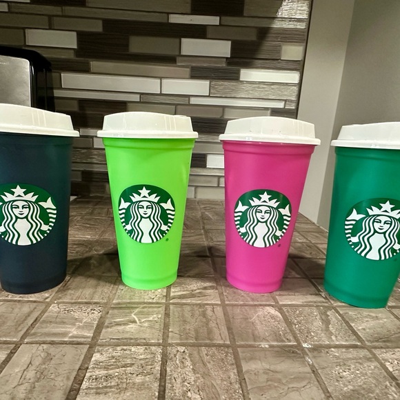Starbucks reusable hot cups 16 oz color changing - Picture 2 of 3